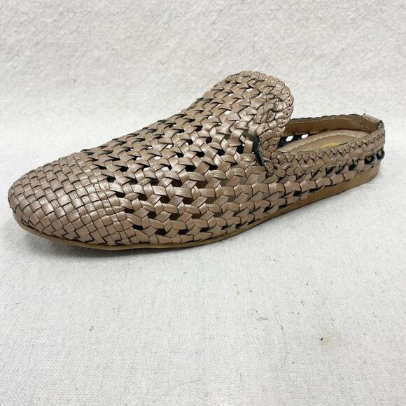 Sbicca Vintage Collection Iota metallic bronze woven leather mules NIB Size 9 - Picture 1 of 15